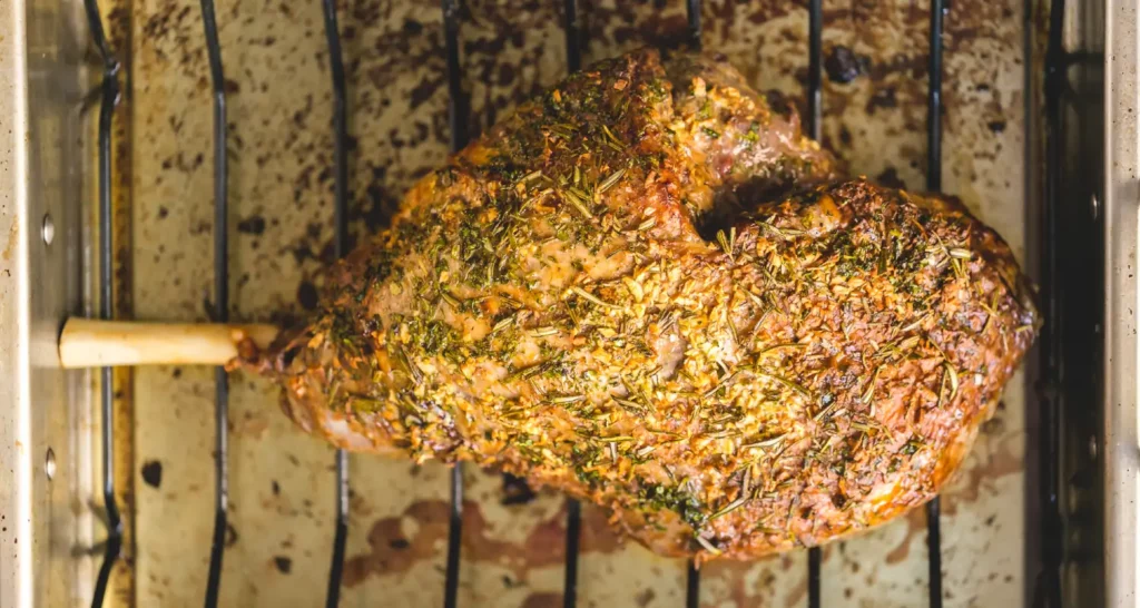 Roasted Leg of Lamb with Bone