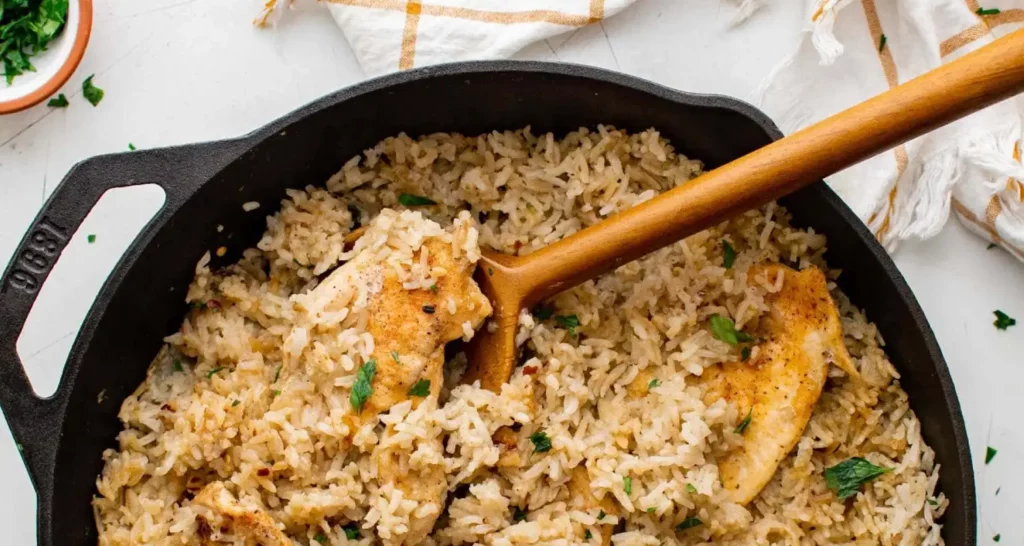 Oven-Baked Chicken and Rice