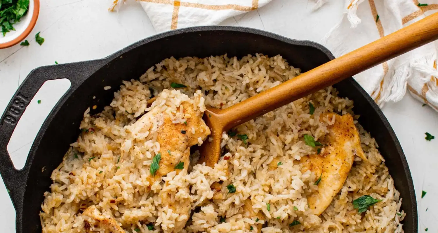 Oven-Baked Chicken and Rice